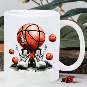 1pc, Mug, 11oz, 11oz, Basketball Shoes Ceramic Mug - Insulated for Hot and Cold Beverages, Reusable, Hand Wash