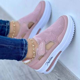 Womens Sneakers Casual Shoes Ladies Running Shoes Female Platform Shoes Mesh Breathable Comfort Women Sport Shoes Tennis (Color: Pink, Shoe Size: 40)