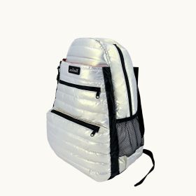 NiceAces Neon Lightweight High Quality Tennis Backpack; Beautiful Designer Tennis Racket Bag; Pickleball Backpack; School Backpack; Gym Bag and T (Color: Off White)